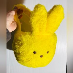 Peeps Bunny Yellow Plush Easter Basket